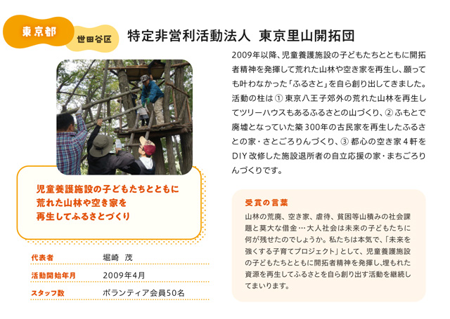 特定非営利活動法人 東京里山開拓団