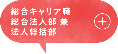 総合キャリア職 総合法人部 兼 法人総括部