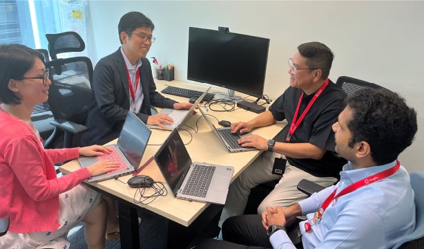 シングライフ社員とのミーティング