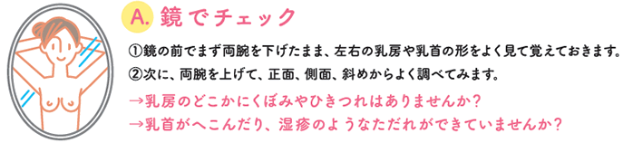 A.鏡でチェック