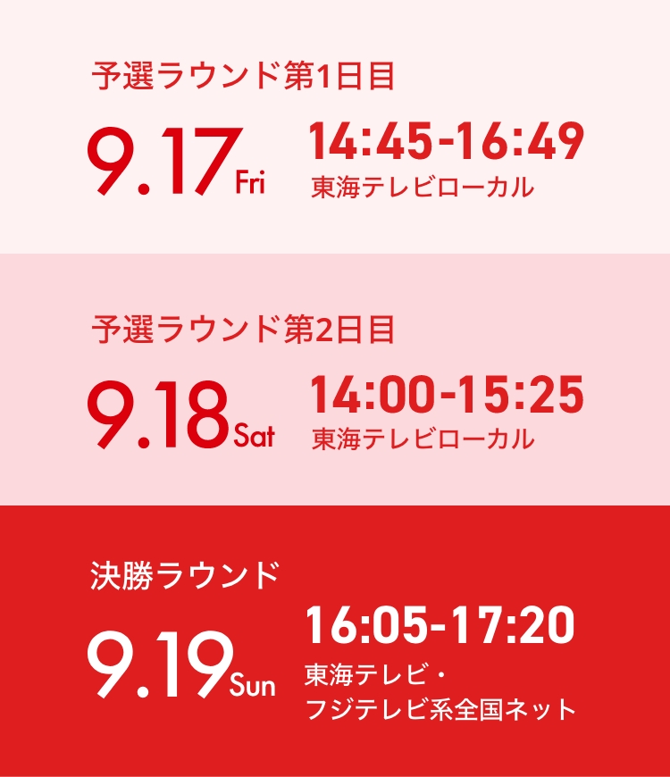 日程