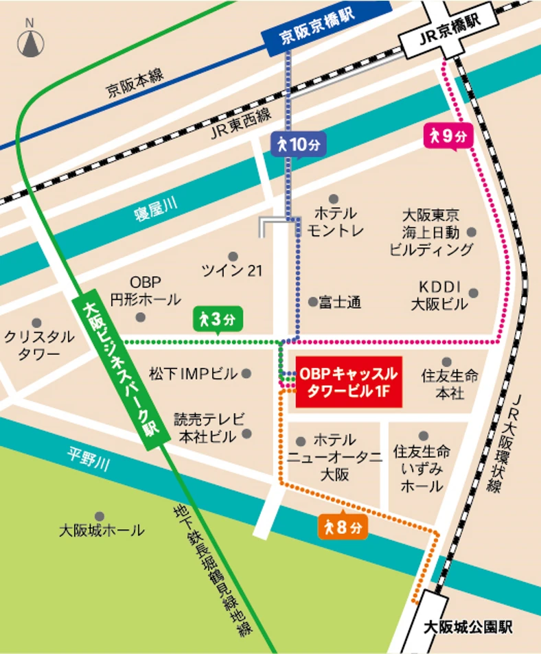大阪ご来店サービスセンター 地図