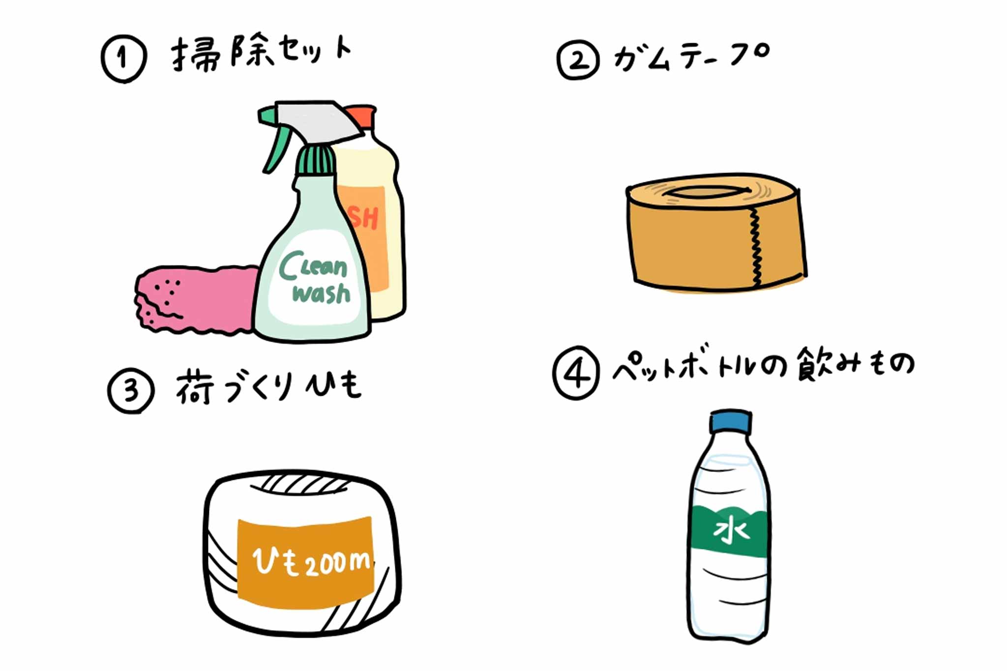 引っ越しの際にすぐ使えるよう出しておくとよいもの4選