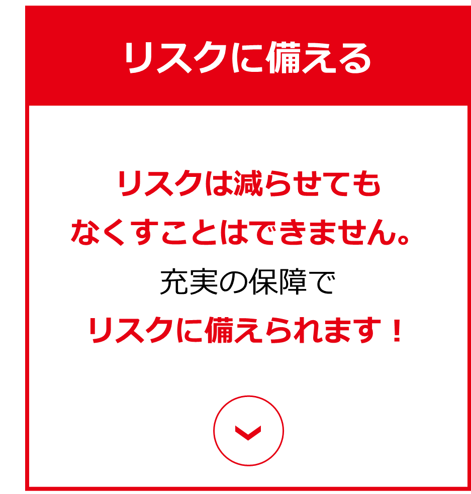 リスクに備えるボタン