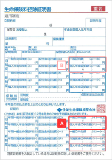 生命保険控除証明書　はがき