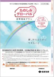 しんきんらいふ年金S「たのしみグローバル（定率増加プラン）」商品パンフレットイメージ