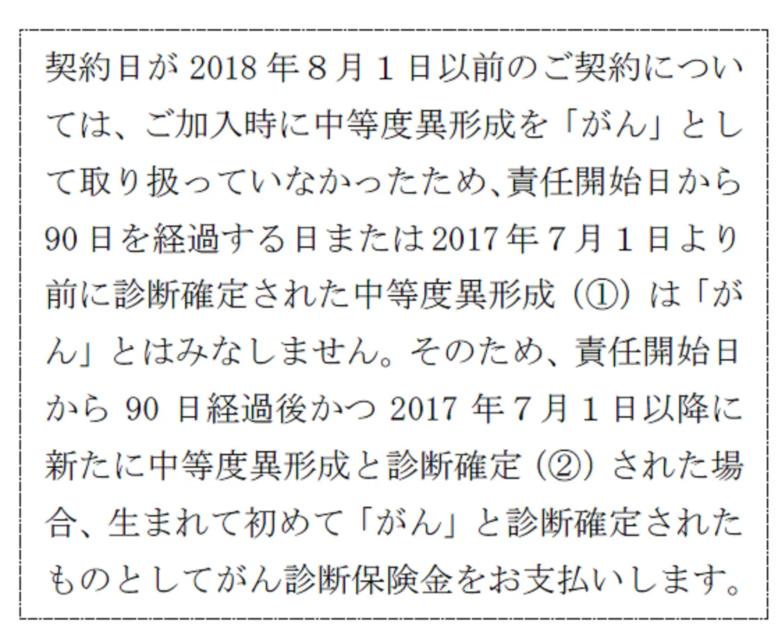 給付金等のお支払対象となる「上皮内新生物」の範囲拡大に関するご案内