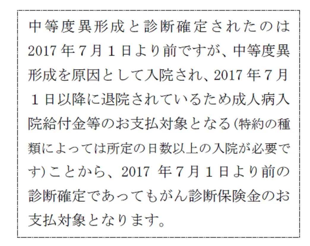 給付金等のお支払対象となる「上皮内新生物」の範囲拡大に関するご案内